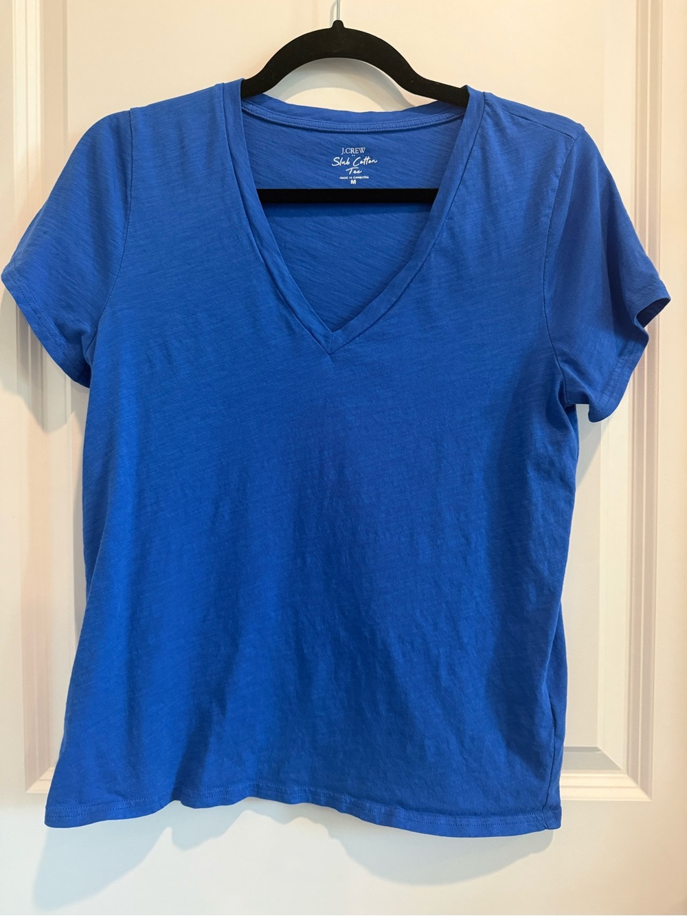 J. Crew Women’s V-Neck Tee in Royal Blue
